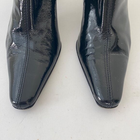 Aquatalia Ankle Boots Shoes w Heel Patent Pointed Toe - Picture 5 of 10